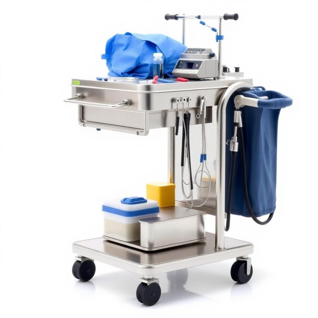 Instrument Trolley โ Hospital & Clinic Furniture available at Khattri Surgicals, Kanpur