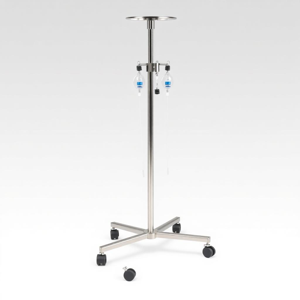 Saline Stand / IV Pole โ Hospital & Clinic Furniture available at Khattri Surgicals, Kanpur