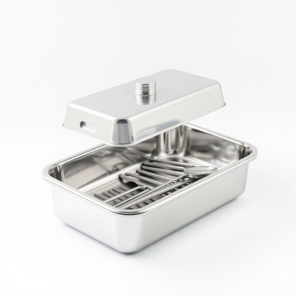 Instrument Tray with Cover โ Hospital Holloware available at Khattri Surgicals, Kanpur