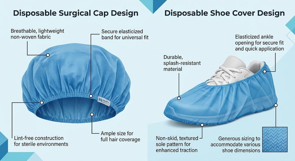 Surgical Caps & Shoe Covers โ Face Masks & PPE available at Khattri Surgicals, Kanpur